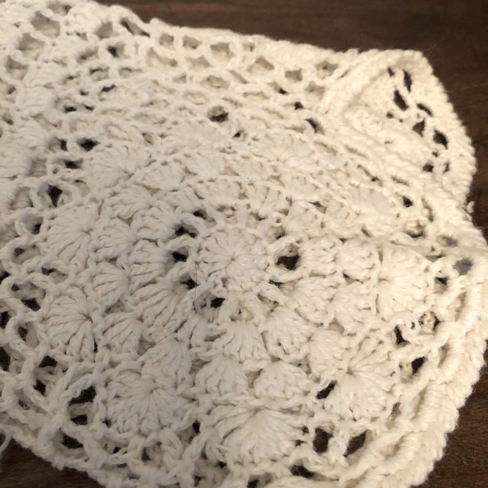 COPY - White crochet mini dress